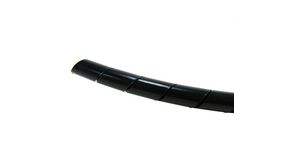 Cable Spiral Wrap Tubing, 9 ... 65mm, Polyethylene, 10m, Black